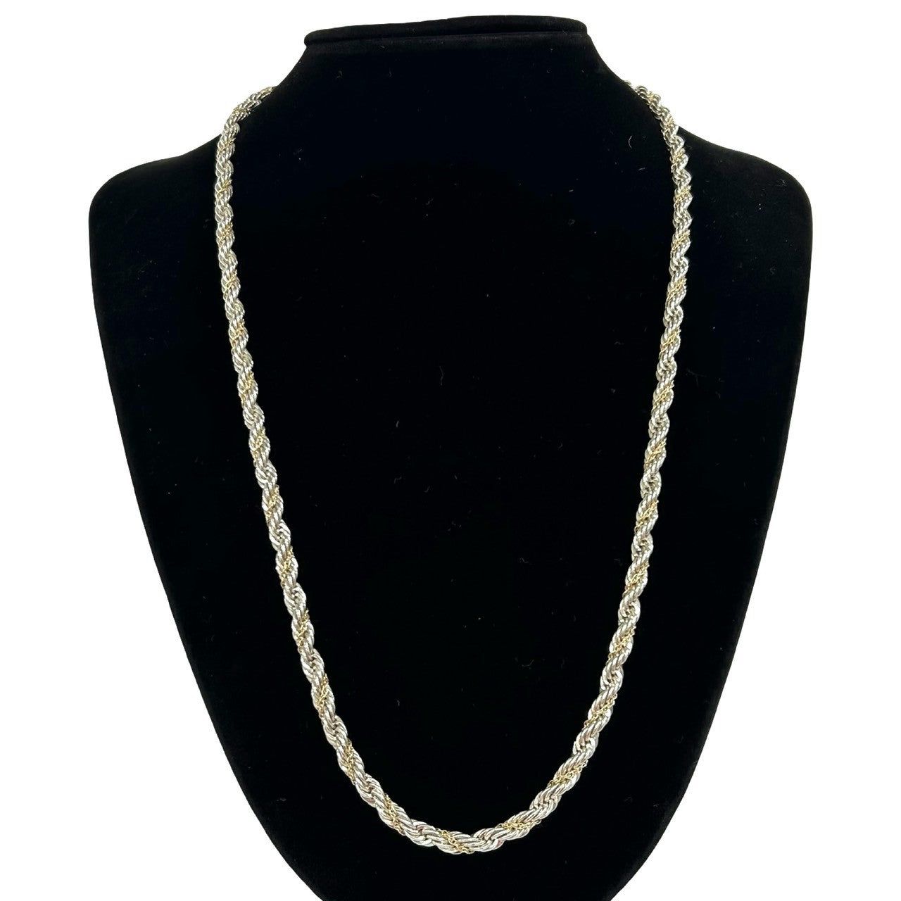 TIFFANY&Co. ティファニー (Vintage) ツイストロープ チェーン ネックレス 925 K14 585YG 2
