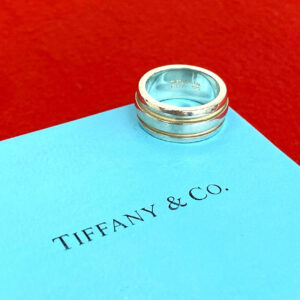 TIFFANY&Co. ティファニー (Vintage) グルーブド ダブルライン リング 指輪 12号