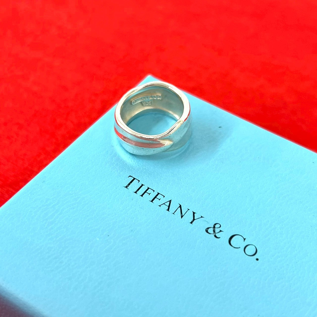 TIFFANY&Co. ティファニー (Vintage) ワイド リーフ リング 指輪