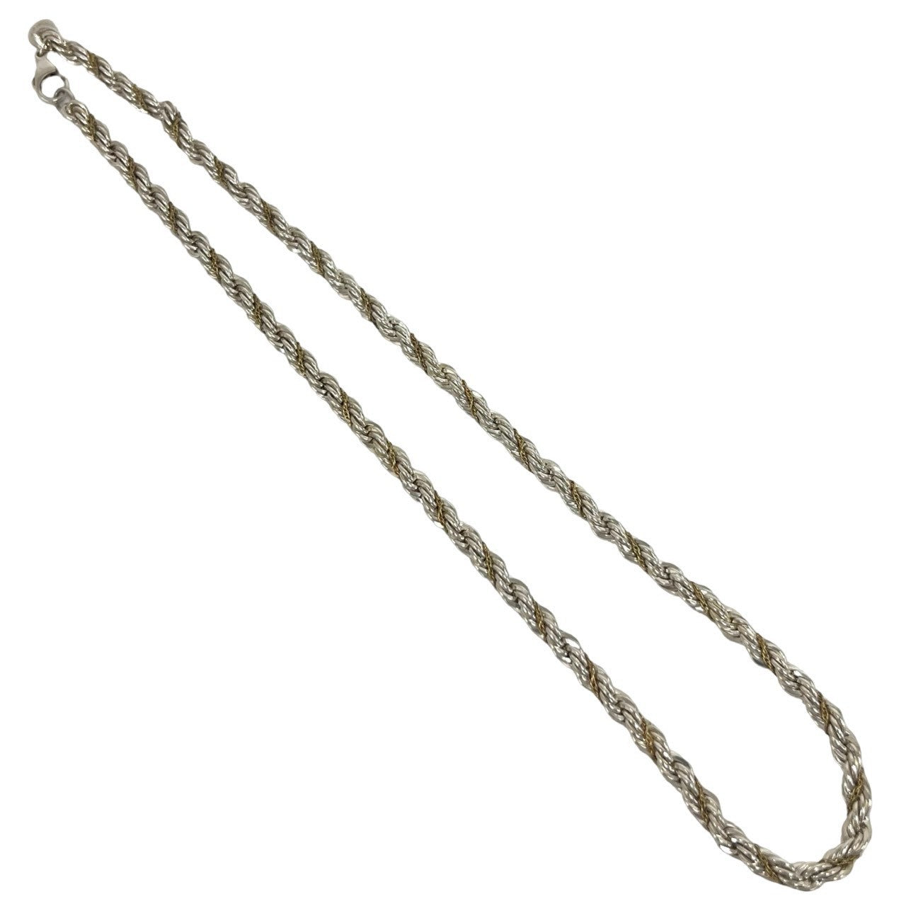TIFFANY&Co. ティファニー ツイストロープ チェーン ネックレス 925 K18 750YG 6