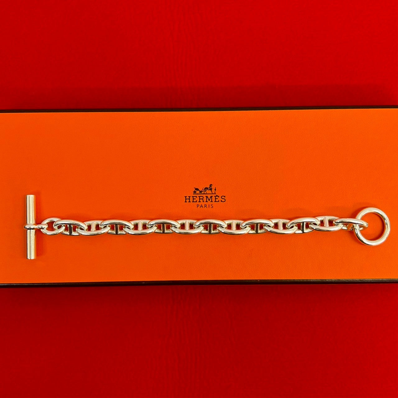 HERMES エルメス シェーヌダンクル GM 13コマ ブレスレット