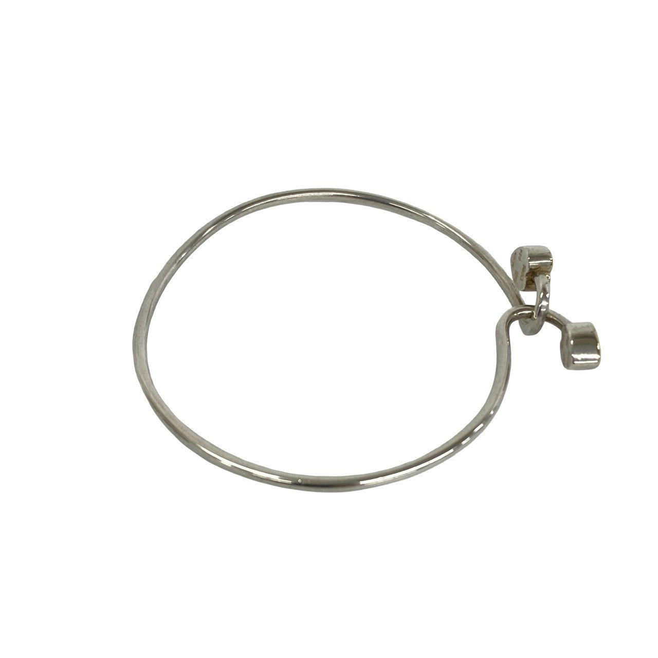 TIFFANY&Co. ティファニー (Vintage) ソリッド ダブルハート フック バングル 925 K18 750YG 6