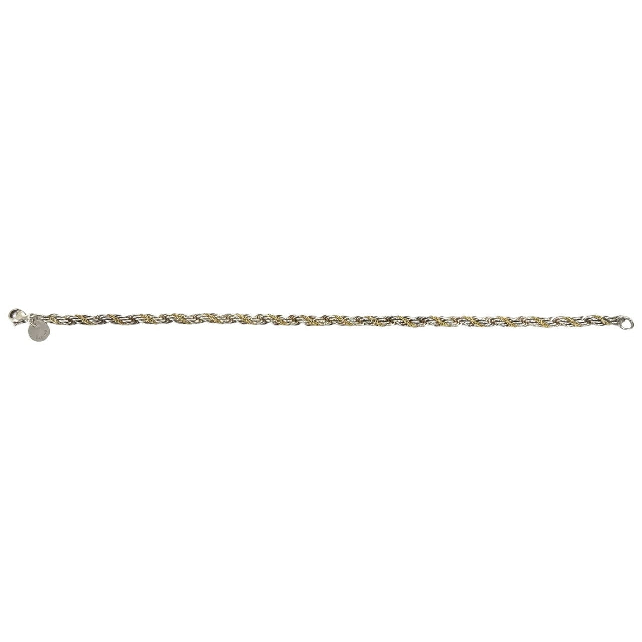 TIFFANY&Co. ティファニー (Vintage) ツイスト チェーン ブレスレット 925 K18 750YG 5