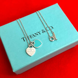 TIFFANY&Co. ティファニー リターントゥ ティファニー ブルー ダブルハート タグ ネックレス