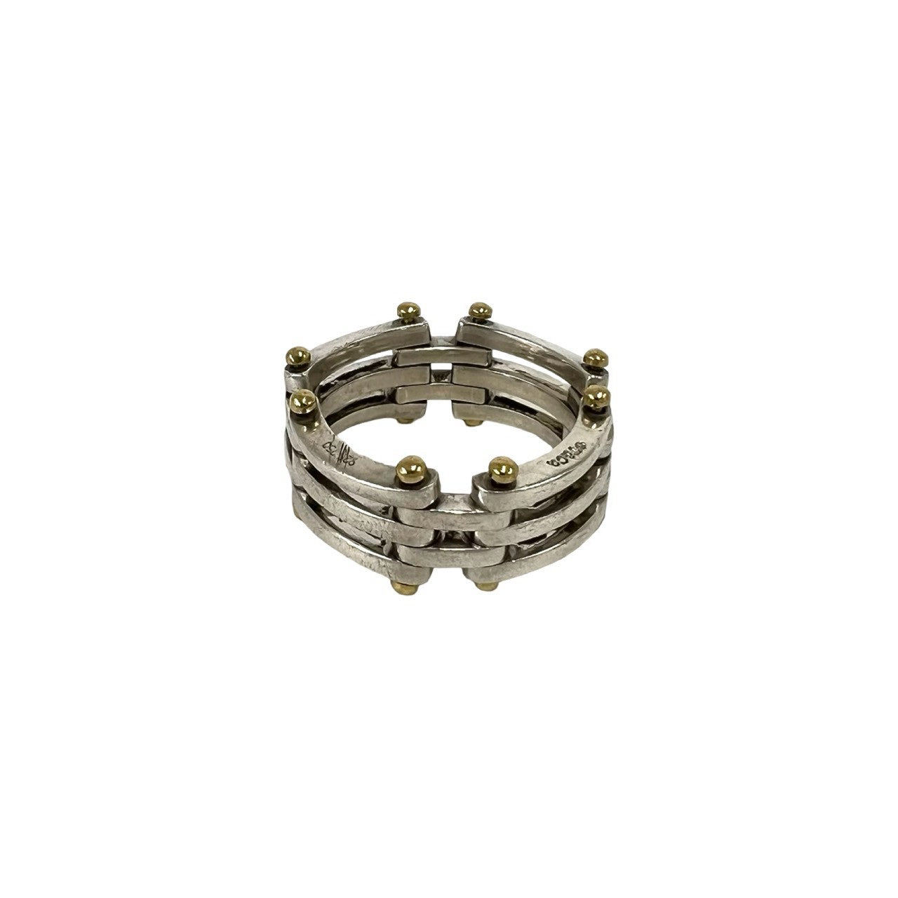 TIFFANY&Co. ティファニー (Vintage) ゲート リング 925 K18 750 指輪 6