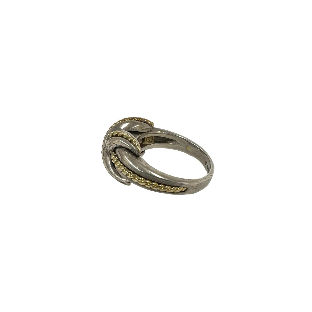 TIFFANY&Co. ティファニー (Vintage) シグネチャー クロス リング 指輪 8号 925 K18 750YG 4