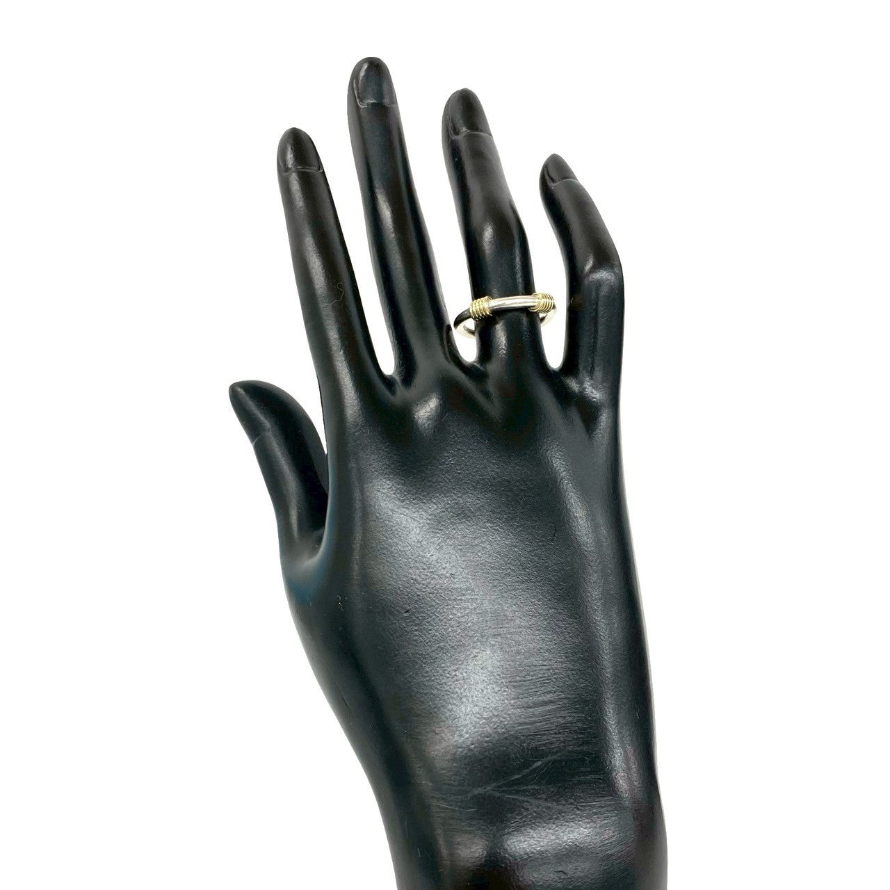 TIFFANY&Co. ティファニー (Vintage) バンドウィズ 2 ワイヤー リング 指輪 925 K18 750 YG 2