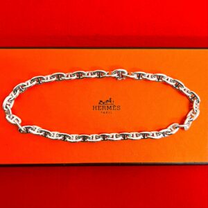 HERMES エルメス (Vintage) マルジェラ期 シェーヌダンクル PM ネックレス 44コマ