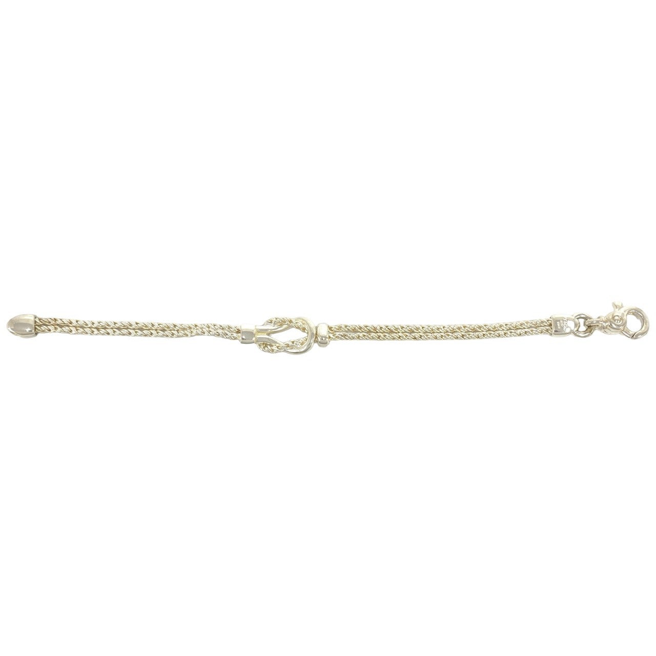 TIFFANY&Co. ティファニー (Vintage) ダブルロープ センターノット ブレスレット 6