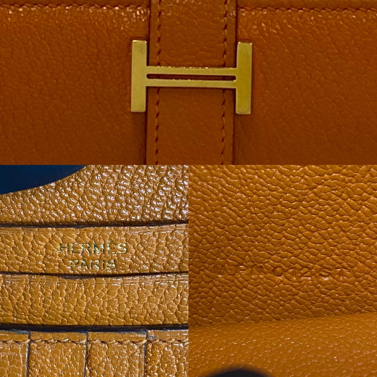 HERMES エルメス ベアン コンパクト 二つ折り財布 シェーブル 2
