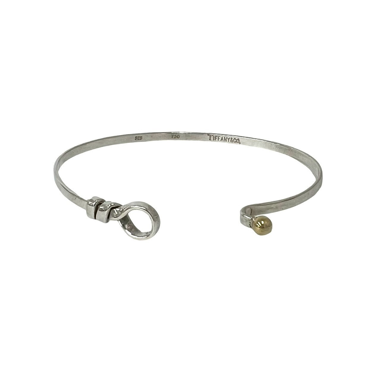 TIFFANY&Co. ティファニー (Vintage) フック&アイ バングル 925 K18 750YG 4