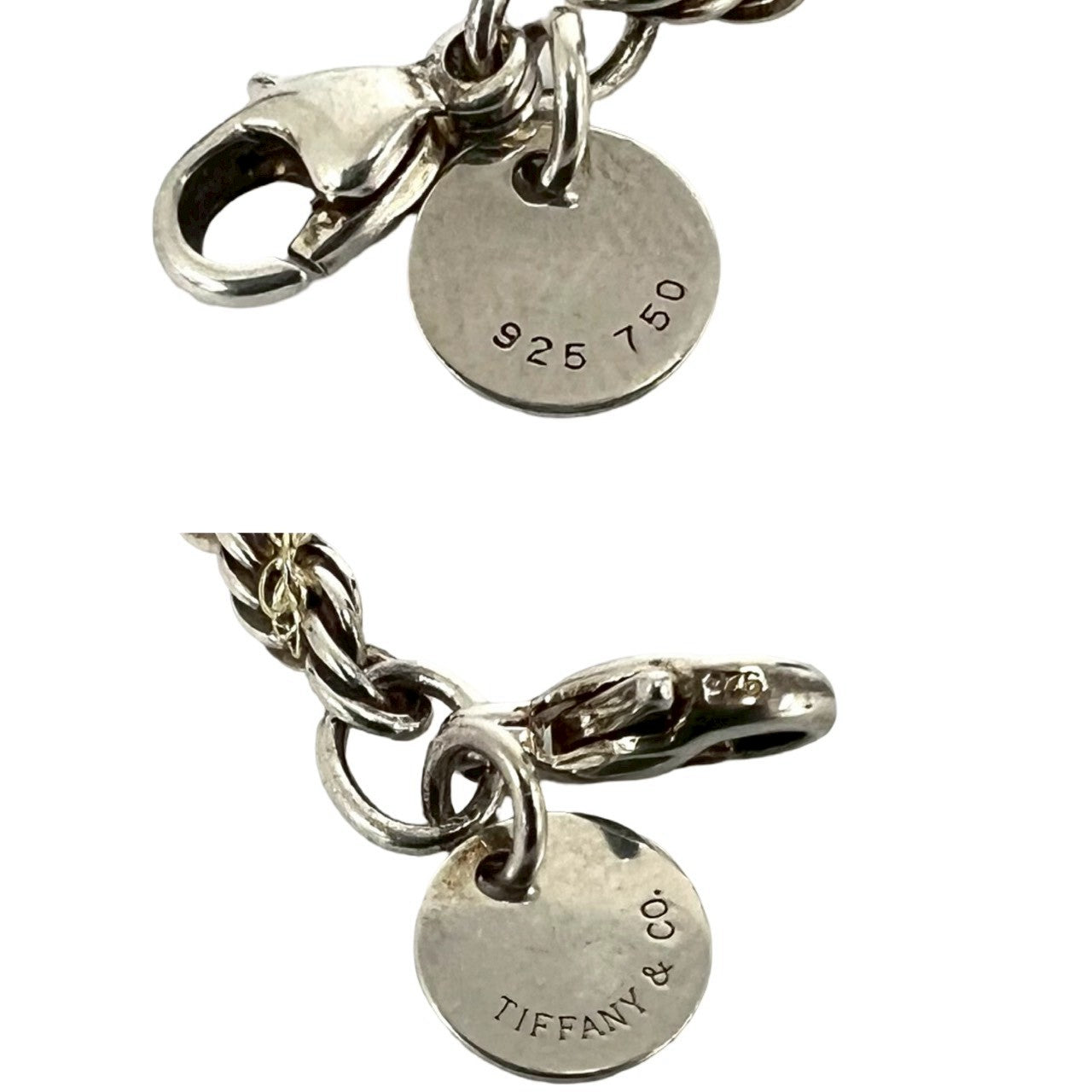 TIFFANY&Co. ティファニー (Vintage) ツイスト チェーン ブレスレット 925 K18 750YG 3