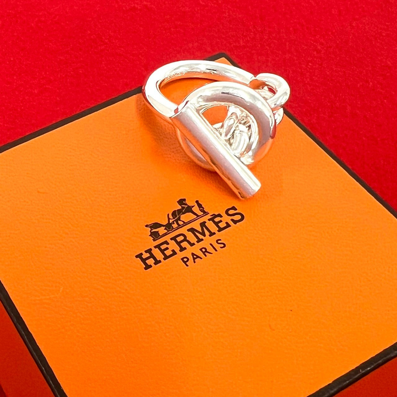 HERMES エルメス クロワゼット リング 指輪 14号 サイズ表記 #55
