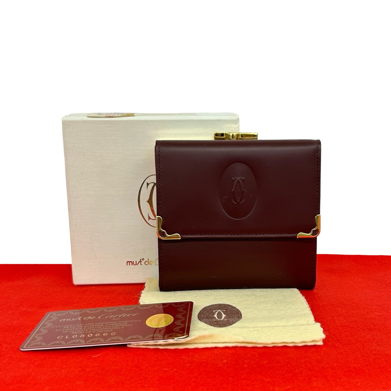 CARTIER カルティエ (Vintage) 三つ折り財布