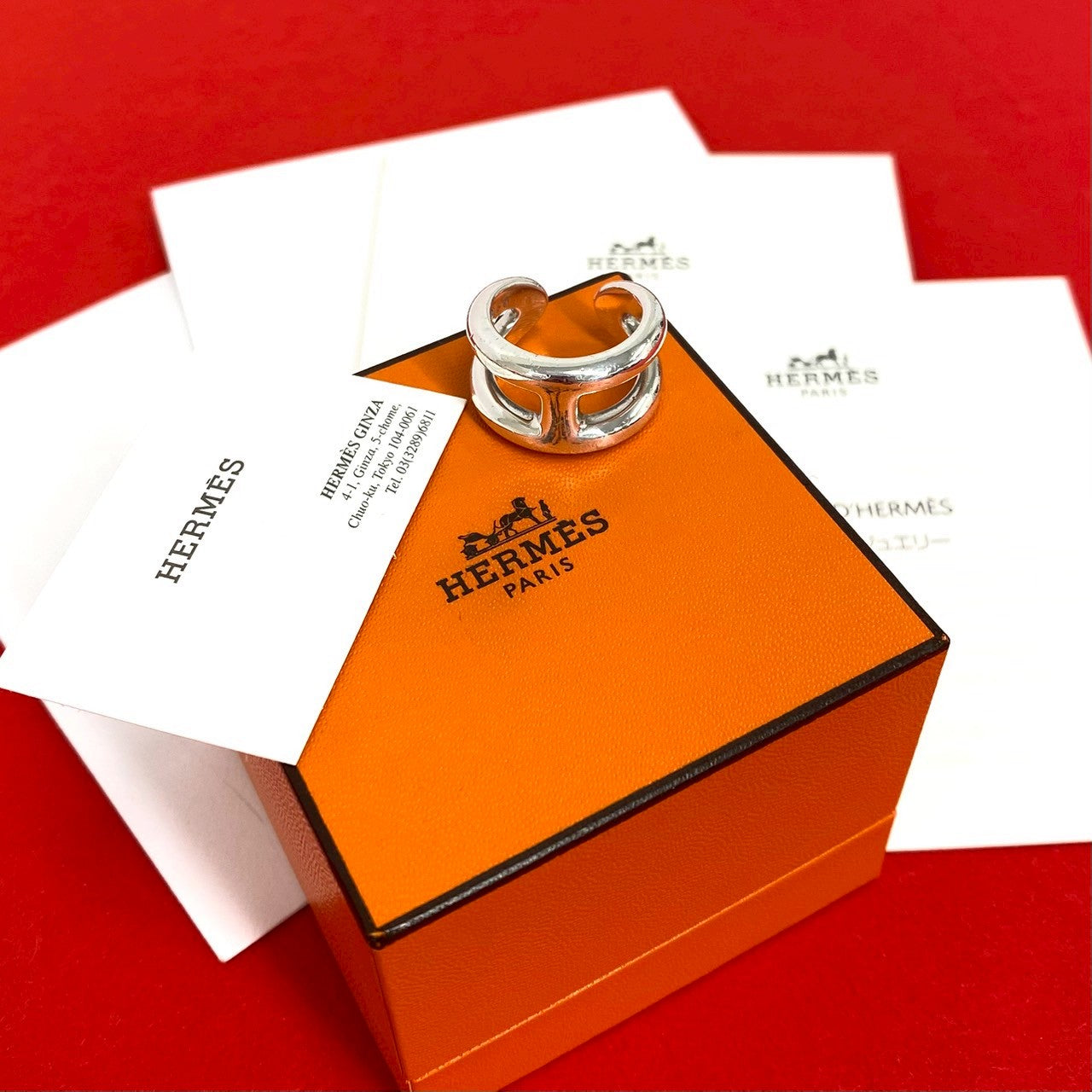 HERMES エルメス オスモズ PM リング 指輪