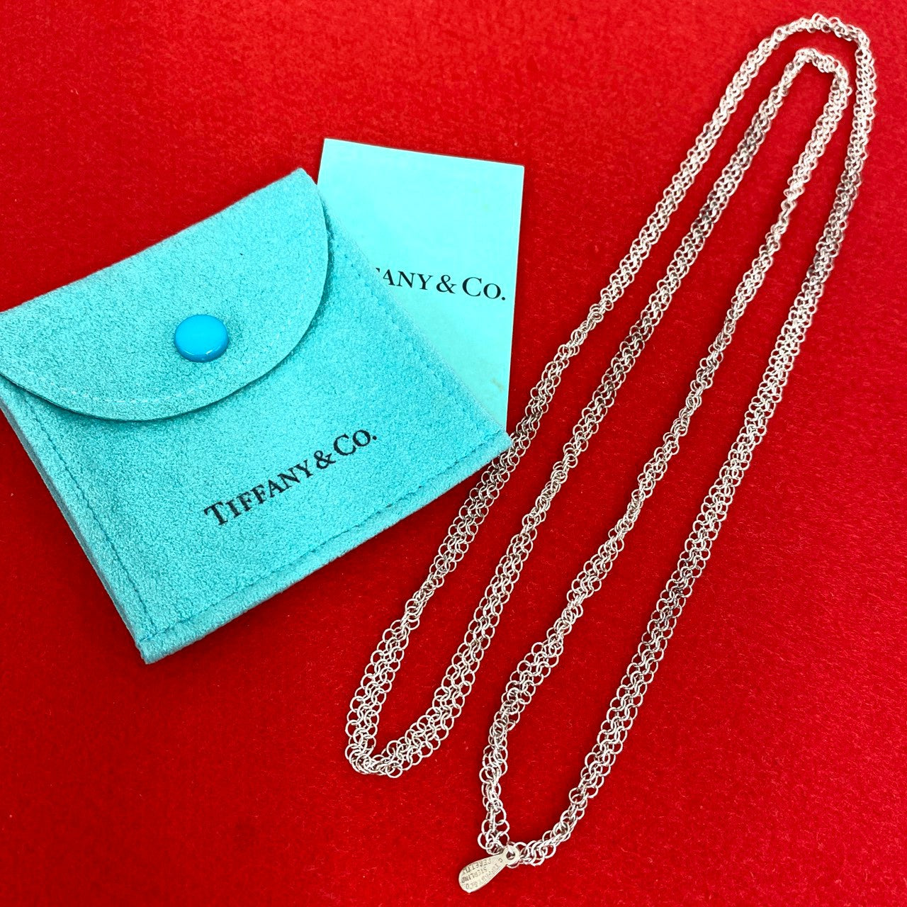 TIFFANY&Co. ティファニー (Vintage) サマセット メッシュ ロング ネックレス