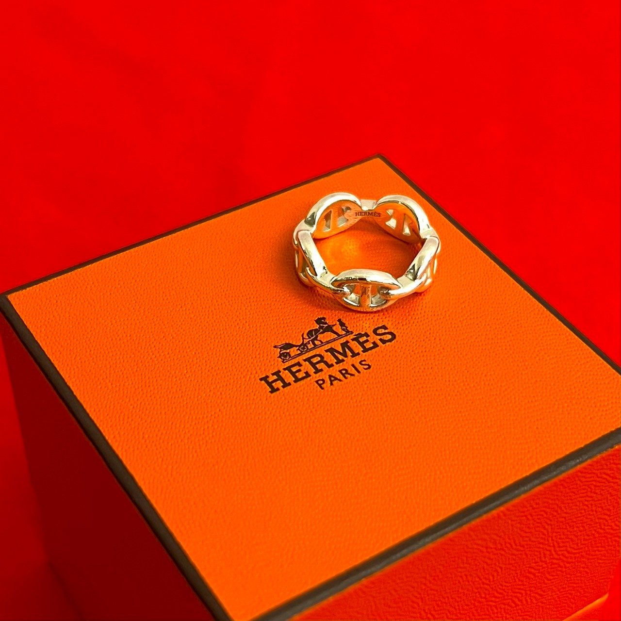 HERMES エルメス シェーヌダンクル アンシェネ リング 指輪