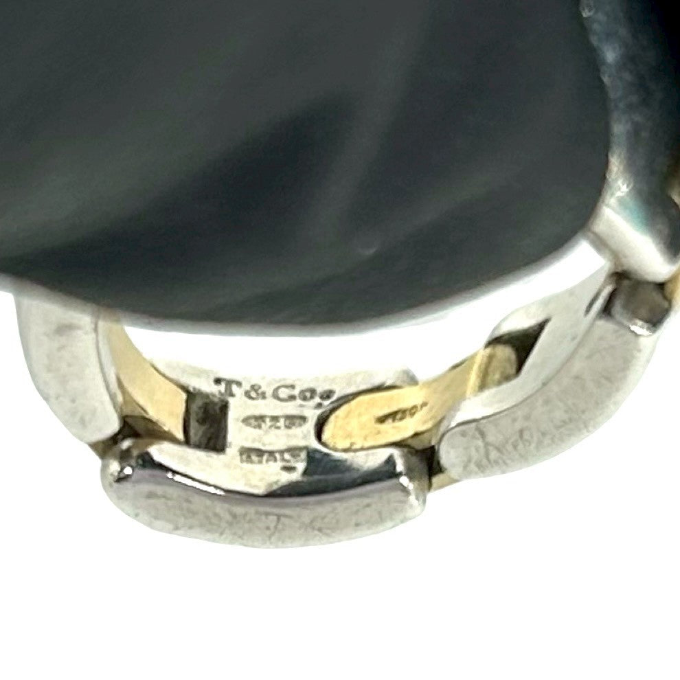 TIFFANY&Co. ティファニー (Vintage) Hリンク コンビ リング 指輪 925 K18 750 YG 3