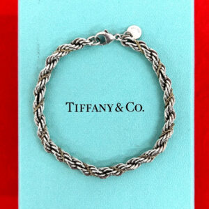 TIFFANY&Co. ティファニー (Vintage) ツイストロープ ブレスレット シルバー 925 K18 750YG