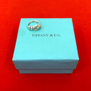 TIFFANY&Co. ティファニー フラットワイヤー 925 K18 リング 指輪