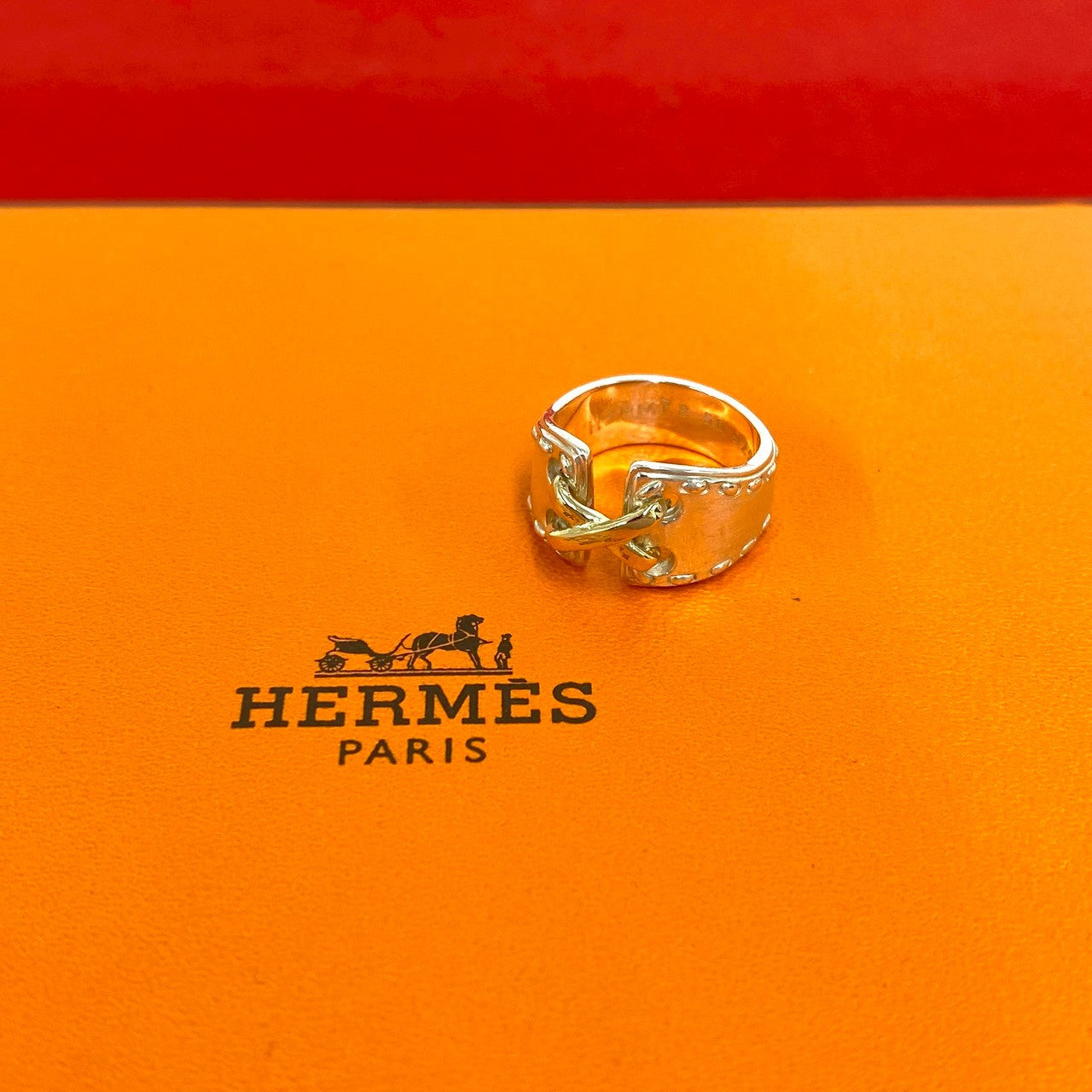 HERMES エルメス (Vintage) メキシコ リング 925 K18 750YG 指輪