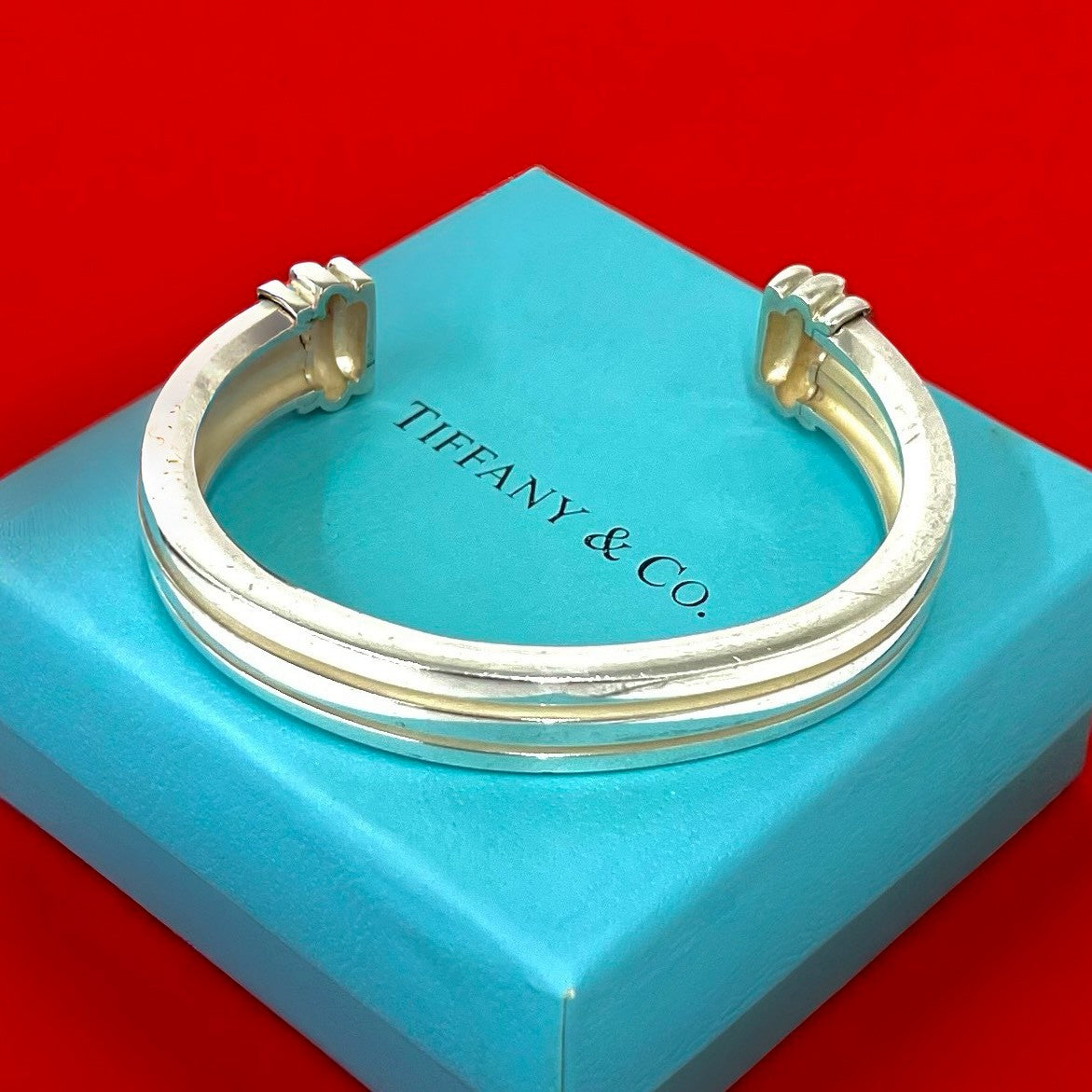 TIFFANY&Co. ティファニー グルーブド カフ バングル
